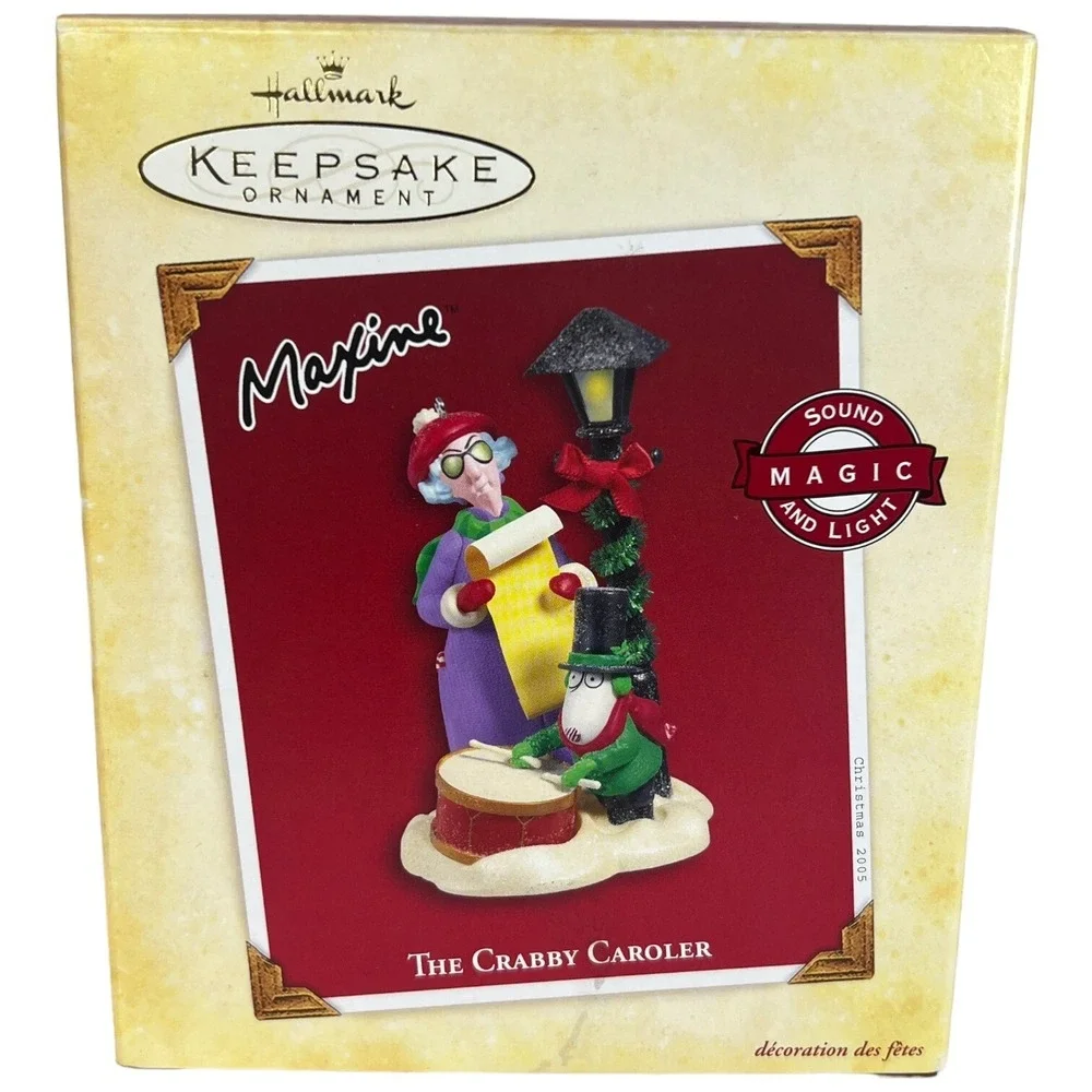 Maxine‎ The Crabby Caroler Hallmark Keepsake Ornament 2005 Sound & Light Magic